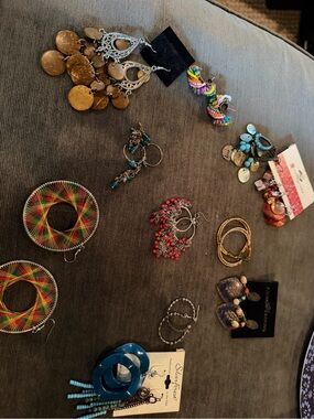 Assorted Colorful Fashion Earrings Set - Unbranded. ( some vintage )
